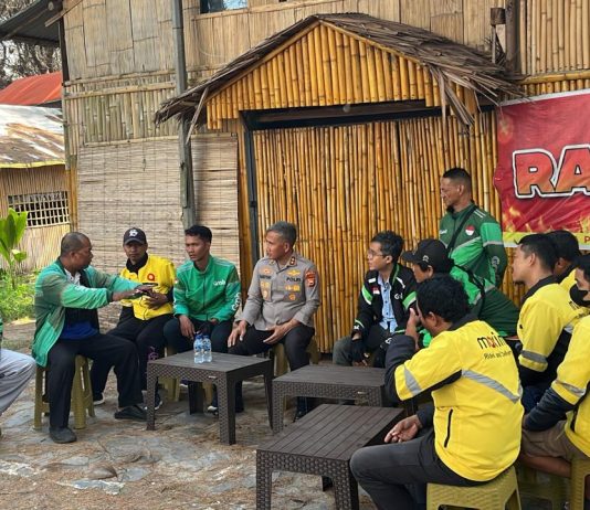 Kapolda Bengkulu Tinjau Gerai Ojol Kamtibmas di Sport Center dan Serap Aspirasi Driver